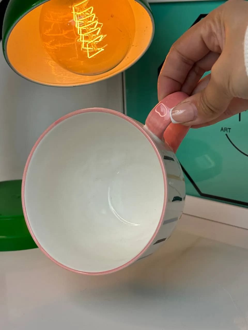 ماگ لته خوری بزرگ طرح برگ 0010 — تصویر ۵