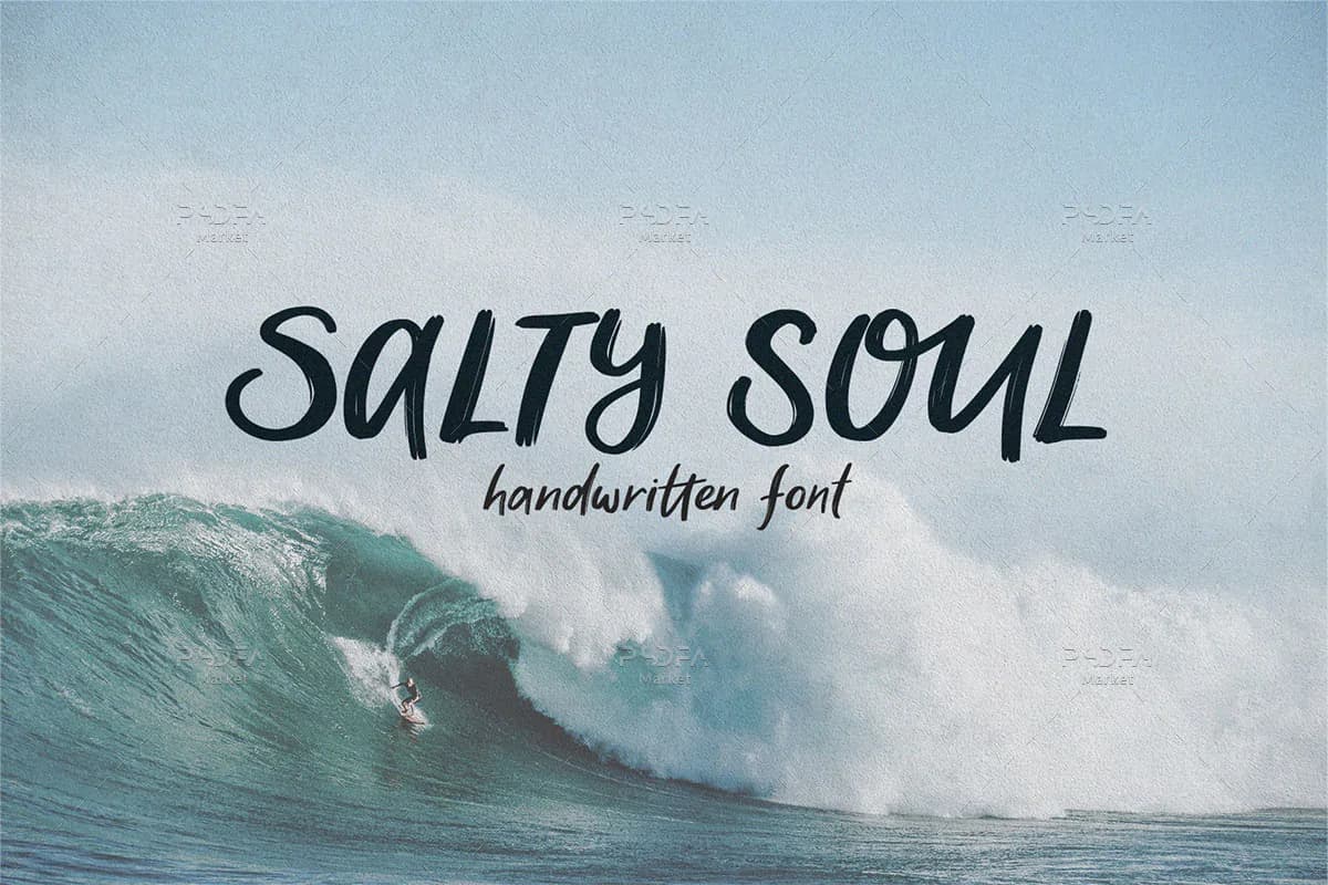 براش فونت دستنویس Salty Soul