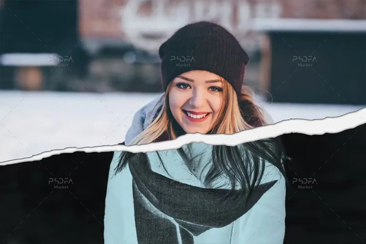 افکت عکس کاغذ پاره اشعه X برای فتوشاپ — تصویر ۲