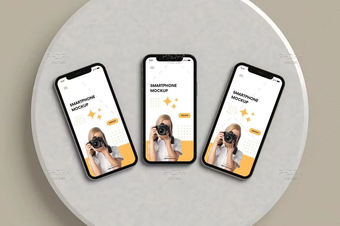 موکاپ اسمارت فون و گوشی موبایل — تصویر ۲