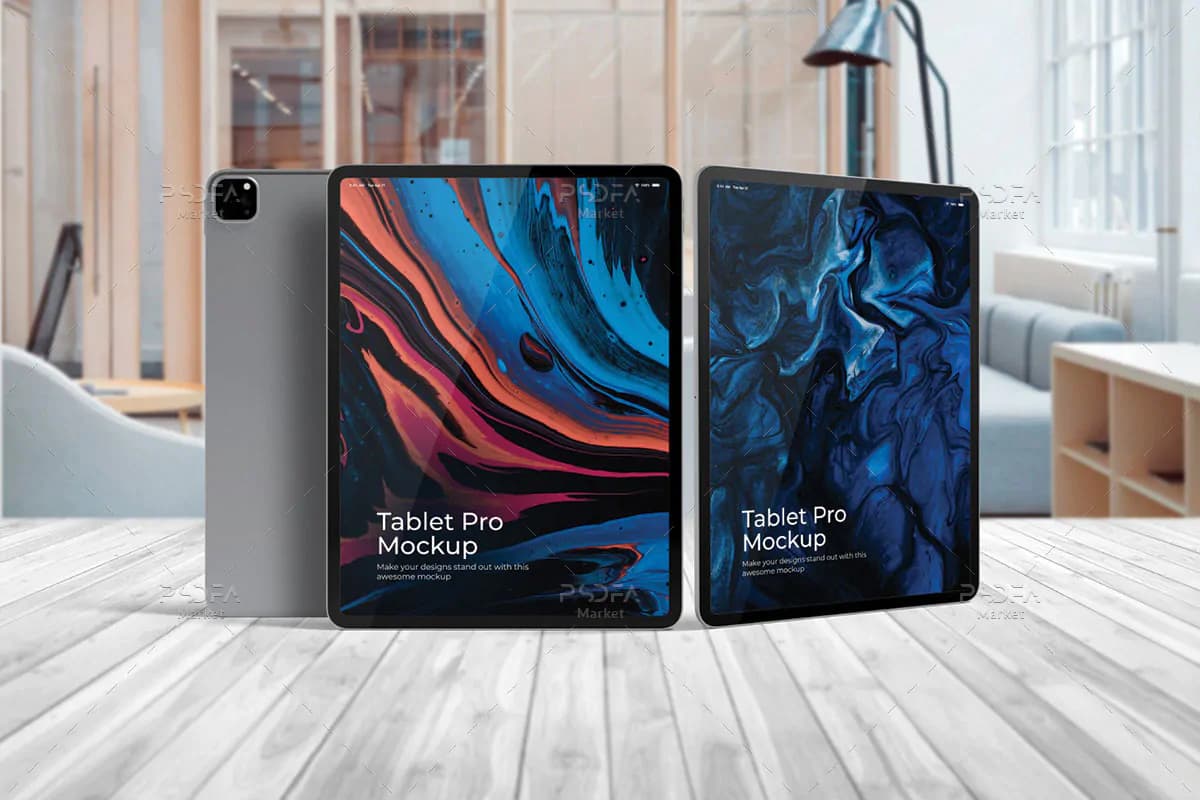 18 موکاپ تبلت آیپد پرو iPad Pro — تصویر ۵