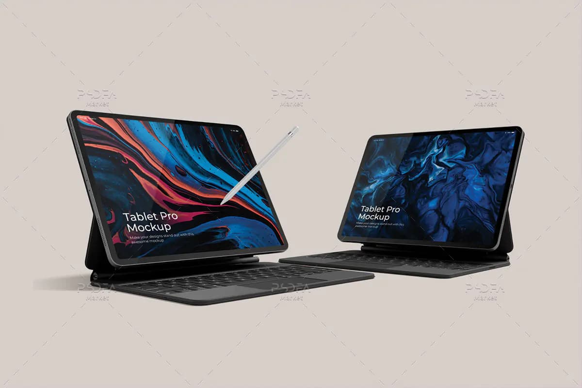 18 موکاپ تبلت آیپد پرو iPad Pro — تصویر ۴