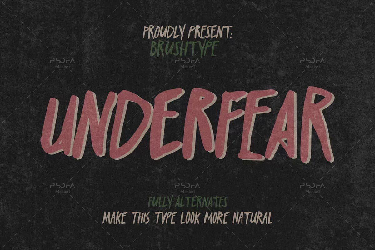 فونت قلمویی انگلیسی Underfear