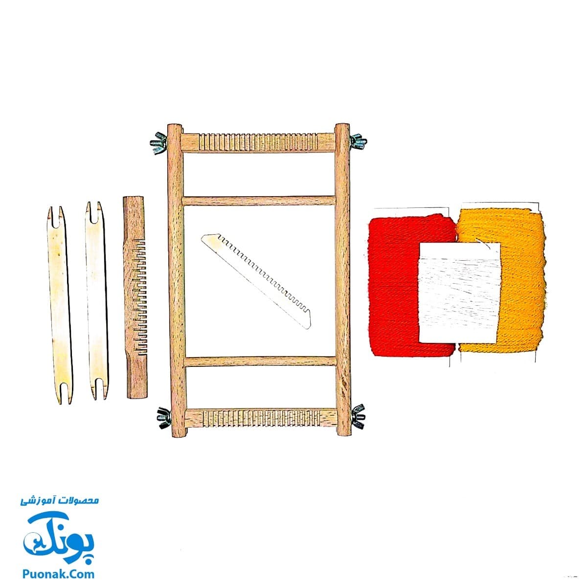 دار بافندگی چوبی کوچک ایپکا | WEAVING LOOM — تصویر ۳