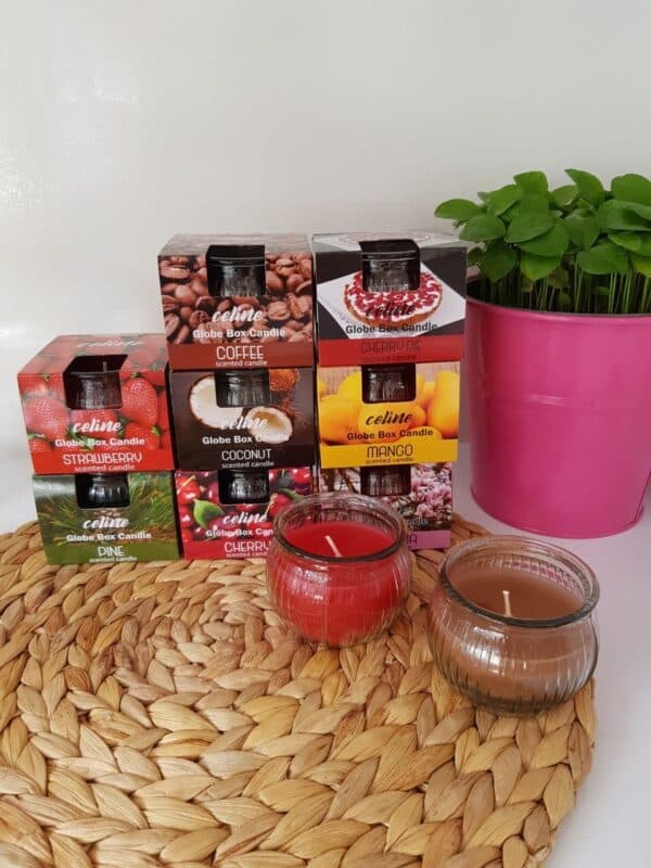 شمع لیوانی عطری گلوب باکس