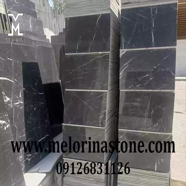 سنگ مرمریت مشکی نجف آباد 40×40 کد RAN-01