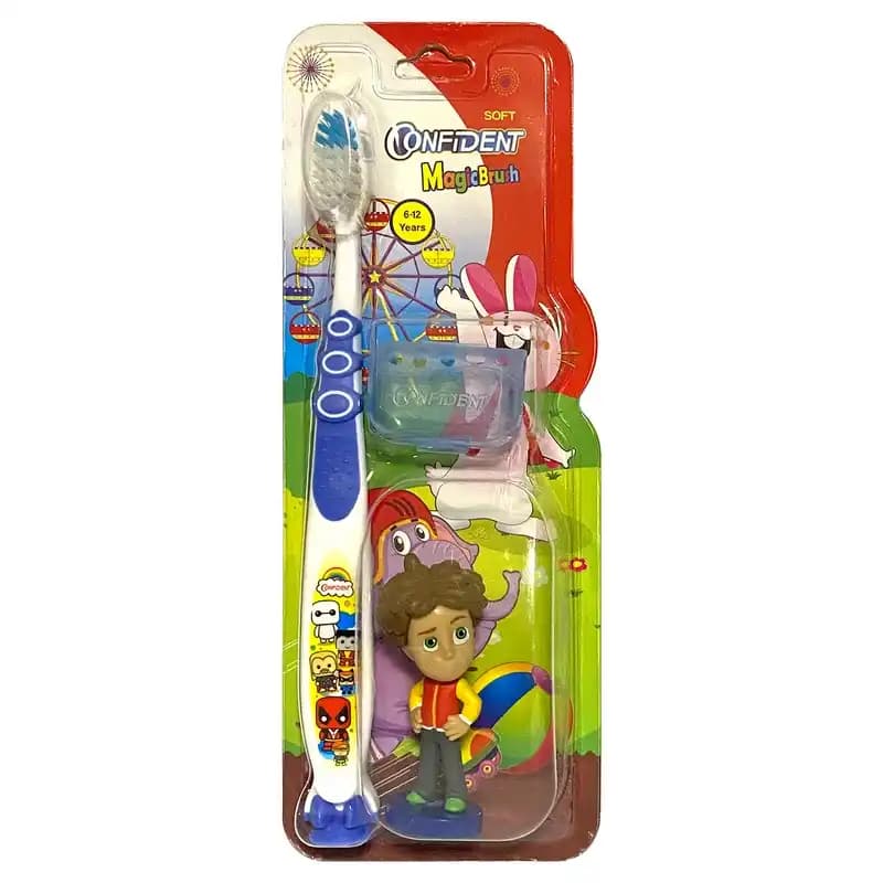 مسواک کودک کانفیدنت مدل Magic Brush Gift (مجیک براش) با برس نرم همراه با جایزه — تصویر ۵