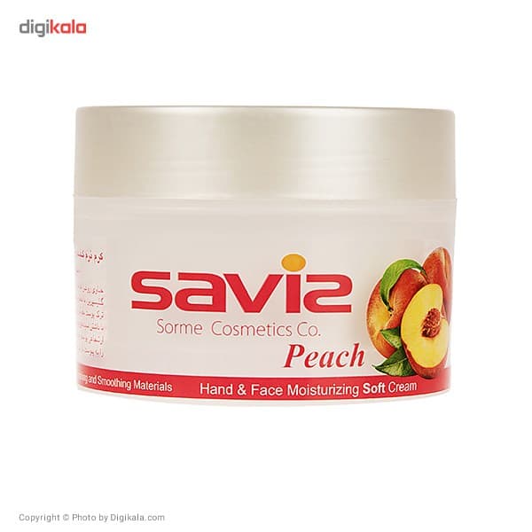 مراقبت پوست کرم مرطوب کننده ساویز مدل Peach وزن 180 گرم — تصویر ۳