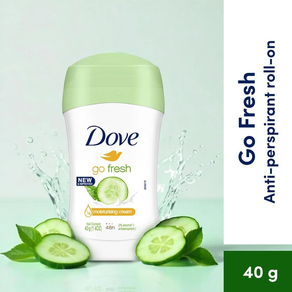 دئودورانت (مام) ضد تعریق 48 ساعته خیار و چای سبز داو مدل go fresh — تصویر ۷