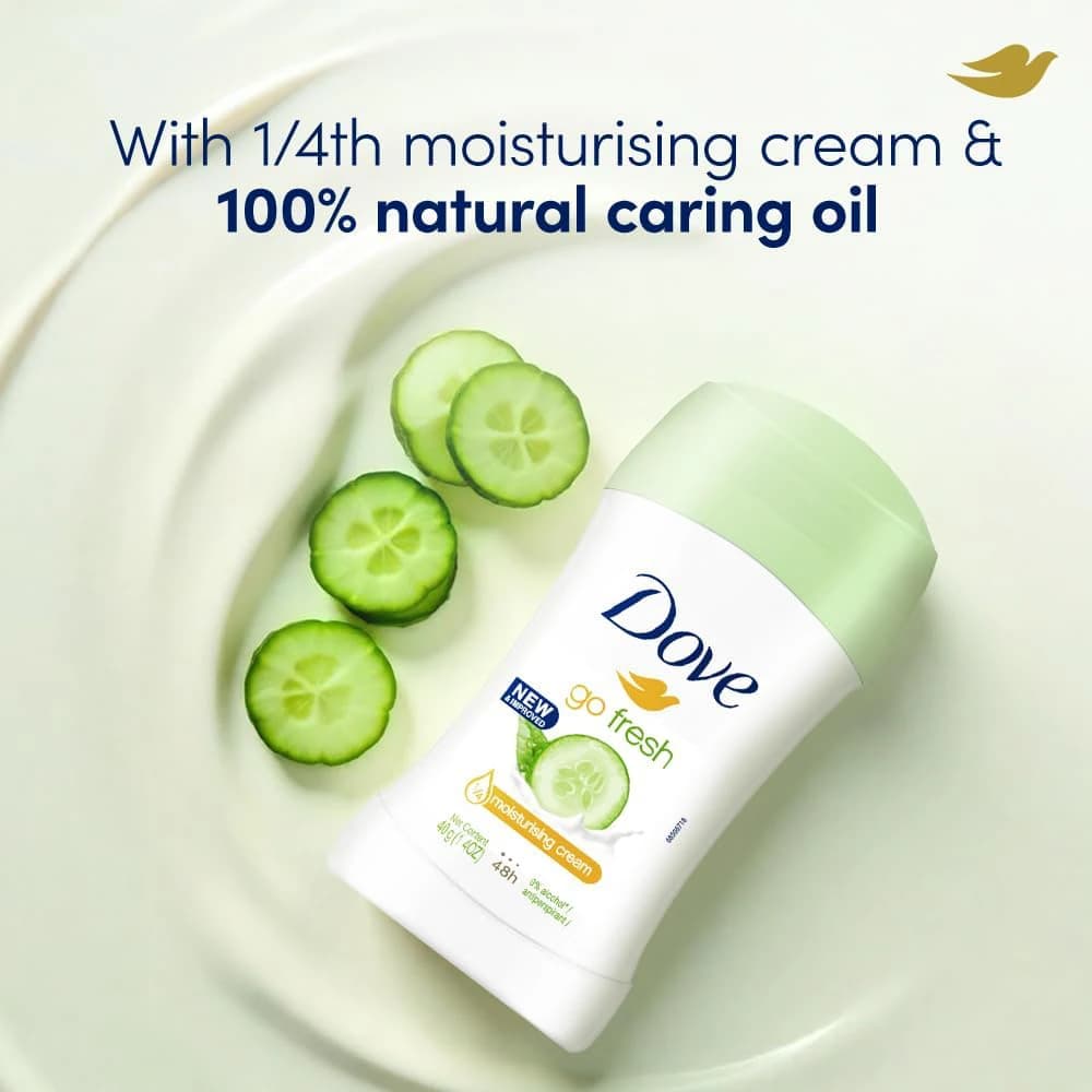دئودورانت (مام) ضد تعریق 48 ساعته خیار و چای سبز داو مدل go fresh — تصویر ۵