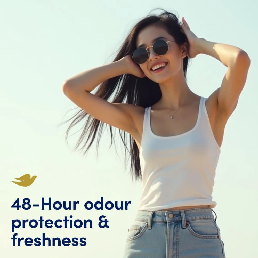 دئودورانت (مام) ضد تعریق 48 ساعته خیار و چای سبز داو مدل go fresh — تصویر ۶