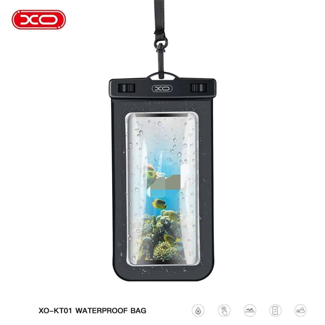 کیف ضدآب گوشی موبایل تا 7 اینج ایکس‌او KT01 — تصویر ۳