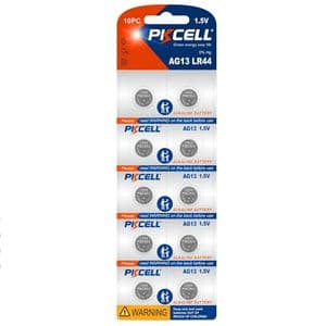 باتری ساعت پی‌کی سل مدل AG13 LR44 ولت 1.5 مجموعه 10عددی