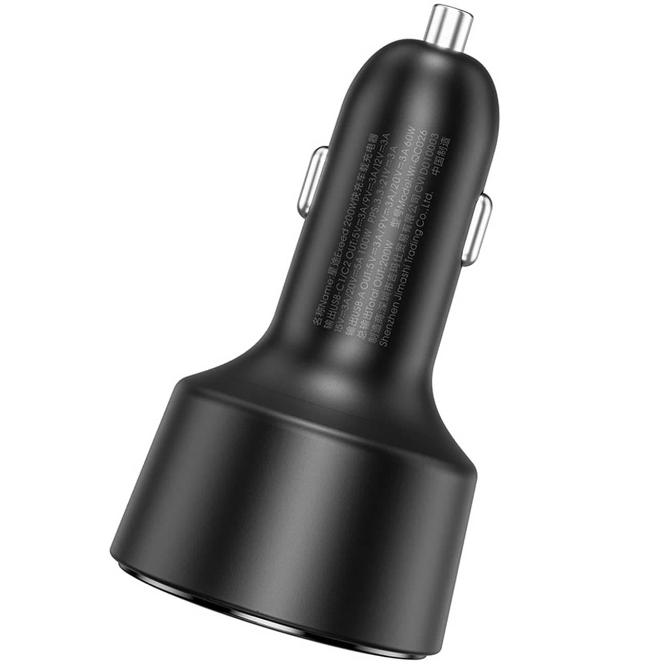 شارژر فندکی فست شارژ ماشین تایپسی 200 وات ویوو WI-QC026 — تصویر ۳