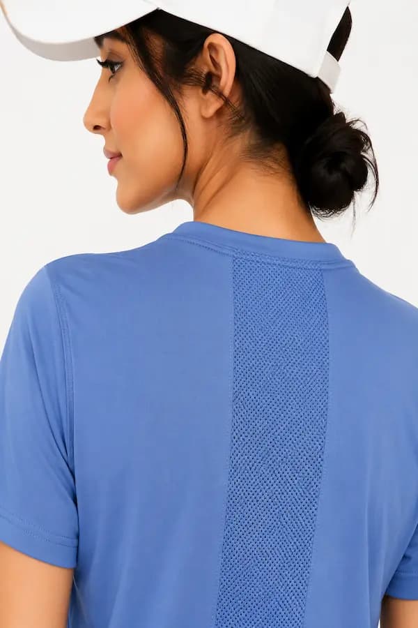 تیشرت ورزشی آستین کوتاه زنانه Decathlon مدل Star Blue — تصویر ۲