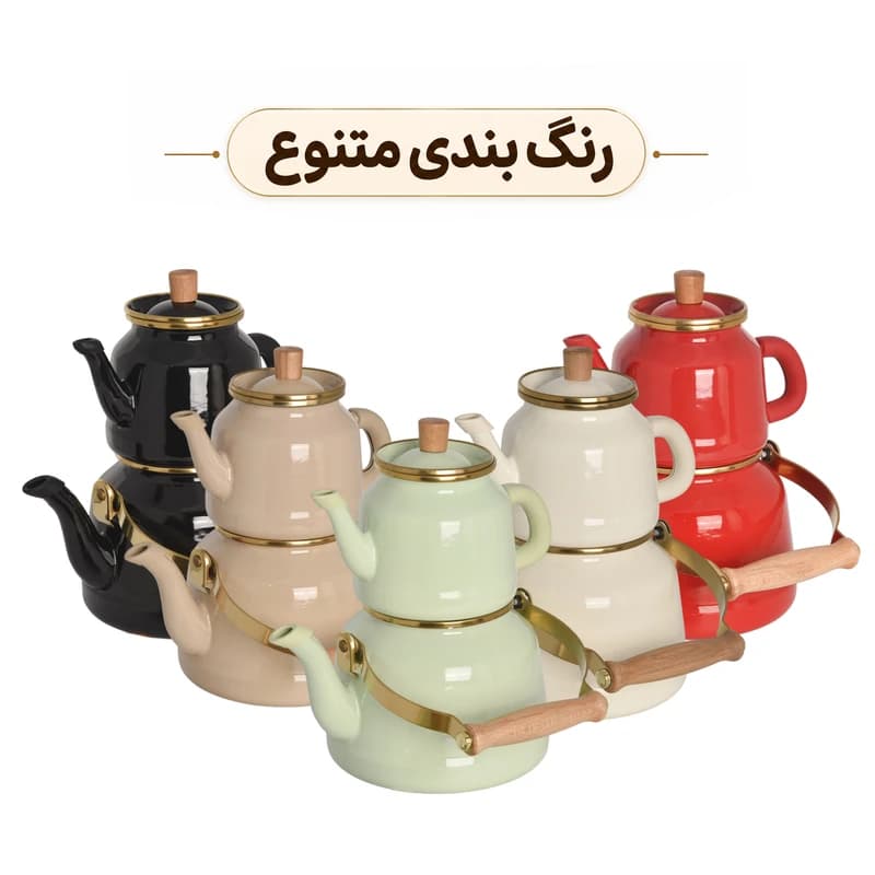 کتری قوری لعابی یونیک مدل UN-7502 — تصویر ۶