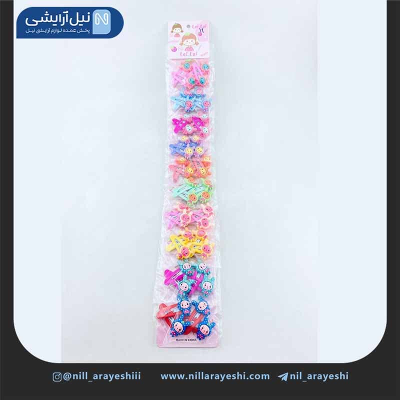 گیره مو فشاری ( تق تقی ) کارتی طرح خرگوش چهل عددی کد 12 — تصویر ۲