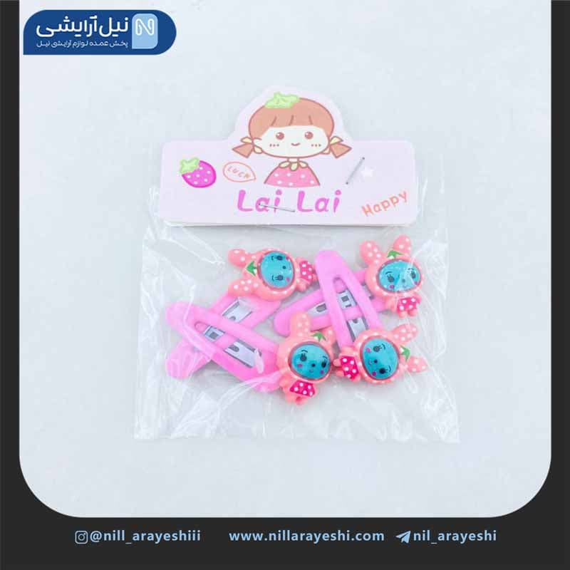 گیره مو فشاری ( تق تقی ) کارتی طرح خرگوش چهل عددی کد 12