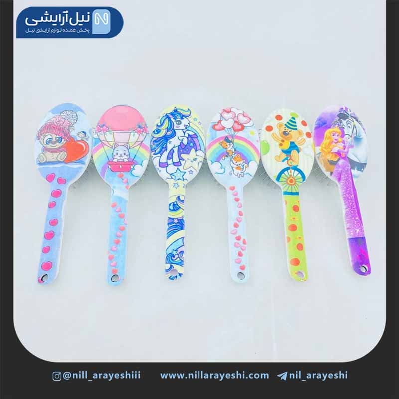 برس مو دسته دار کوچک کف مشکی طرح کارتونی دکتر مورن ینگ