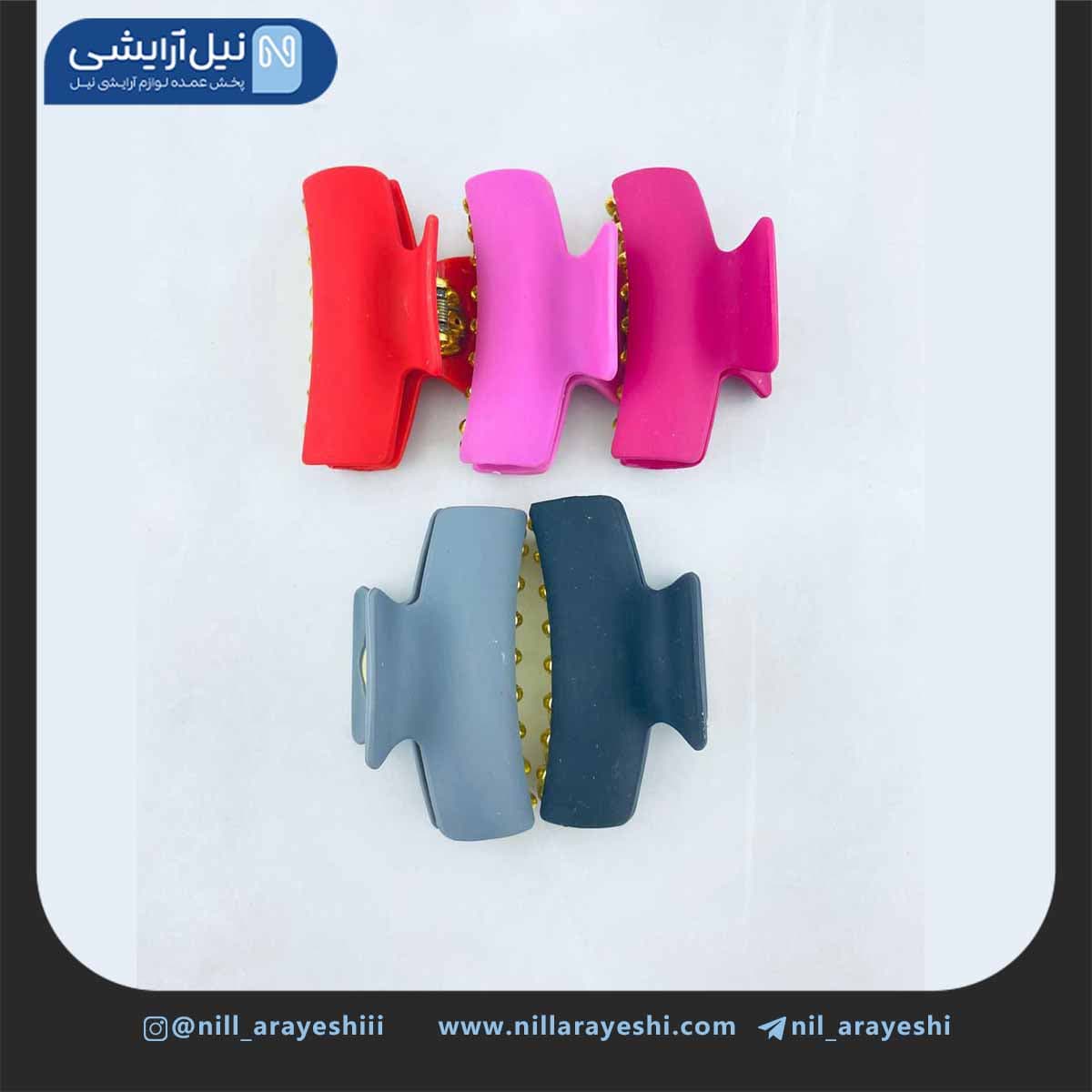 کلیپس مو شمعی رنگی