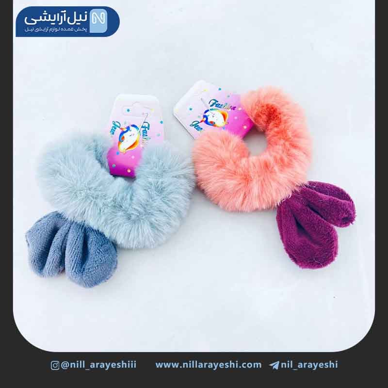 کش مو کارتی خز دار گوش دار ده عددی کد 8