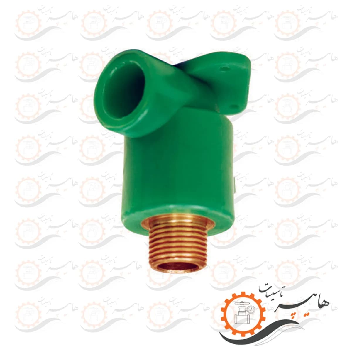 زانو یکسر دنده نر دیواری وحید سایز 1/2*20 — تصویر ۲
