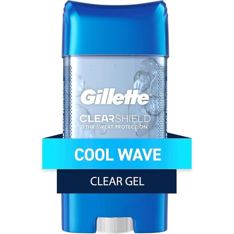 ژل مام شفاف ضد تعریق ژیلت مدل CLEAR SHIELD Cool Wave وزن 108 گرم — تصویر ۴