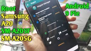 فایل کاستوم ریکاوری و روت سامسونگ A205F باینری U6 اندروید 9