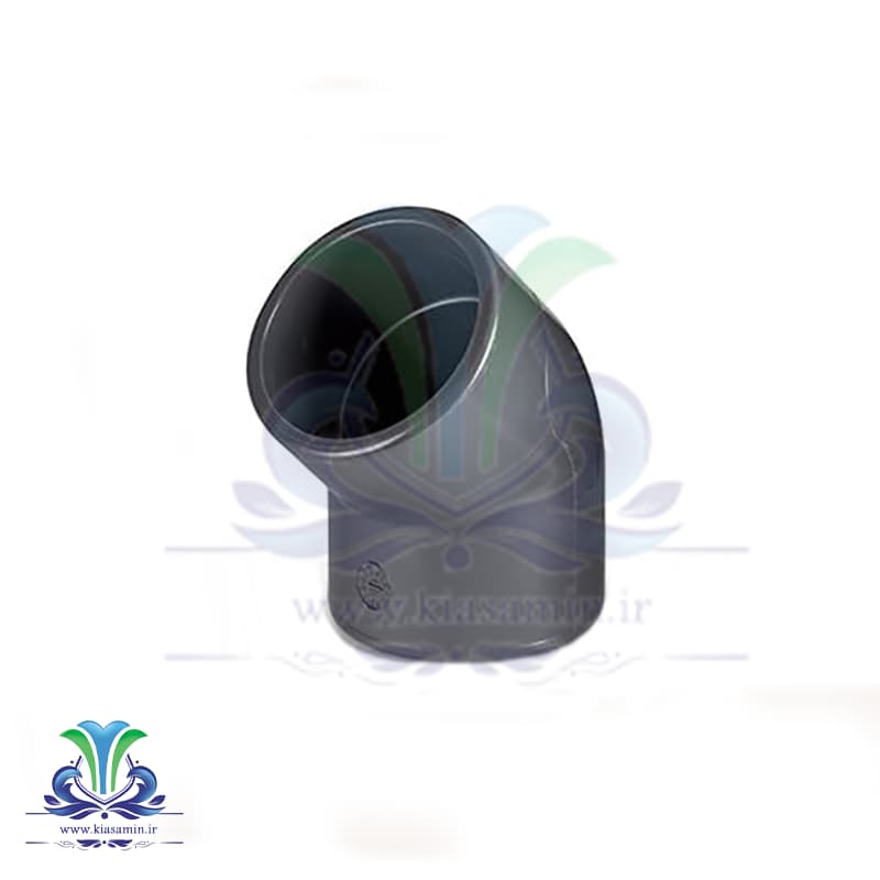 زانو 45 درجه یکسر دنده upvc — تصویر ۲