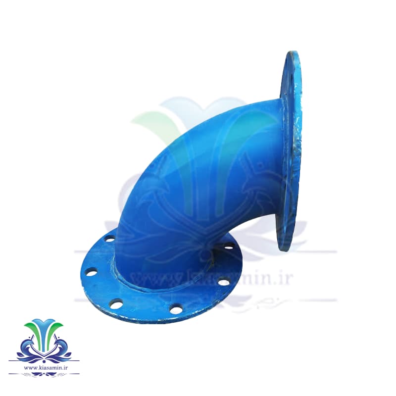زانو فلنجدار آهنی 90 درجه