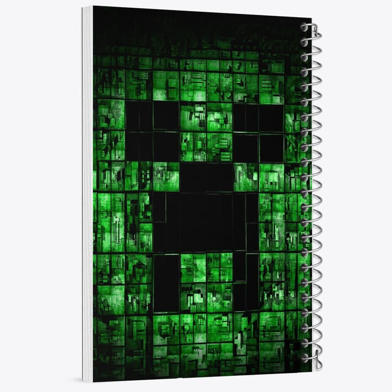 دفتر مشق 100 برگ خندالو طرح ماینکرافت (Minecraft) کد F2418 — تصویر ۳