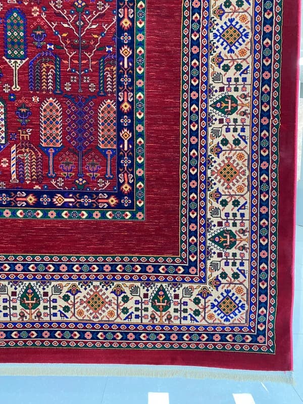 فرش ماشینی لاکی جدید کد 771020 با بهترین الیاف — تصویر ۳