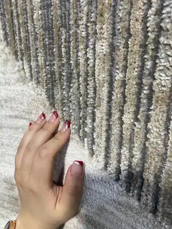 فرش فانتزی اتاق خواب با اشکال هندسی کد 6206 — تصویر ۸