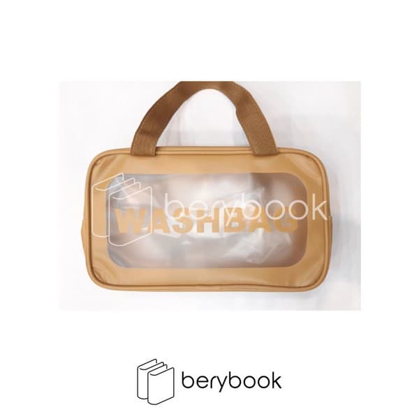 wash bag / واش بگ / سایز متوسط / خردلی