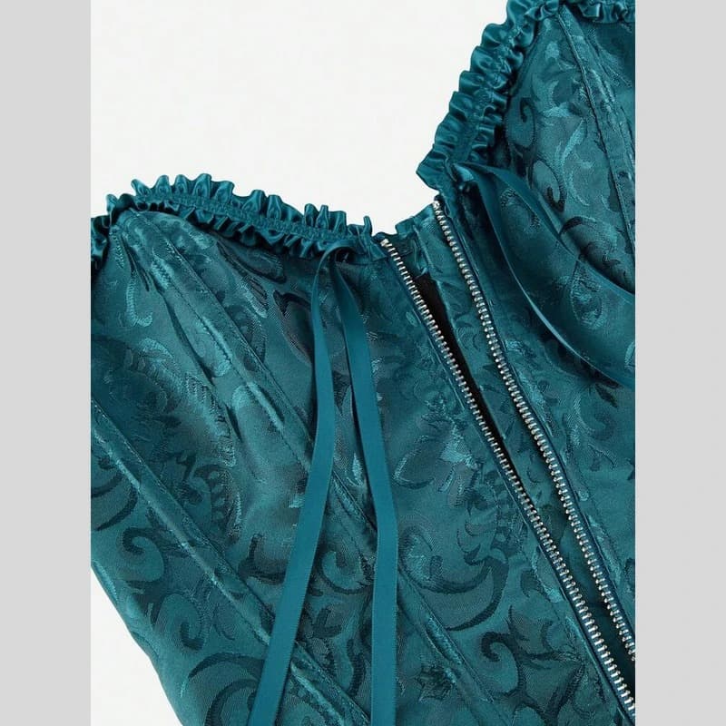 تاپ زنانه مدل فنردار مجلسی L0819 — تصویر ۶