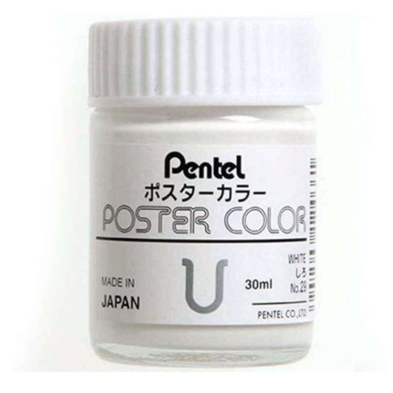 گواش 6 رنگ پنتل مدل Pentel Poster Colors ساخت تایوان — تصویر ۶