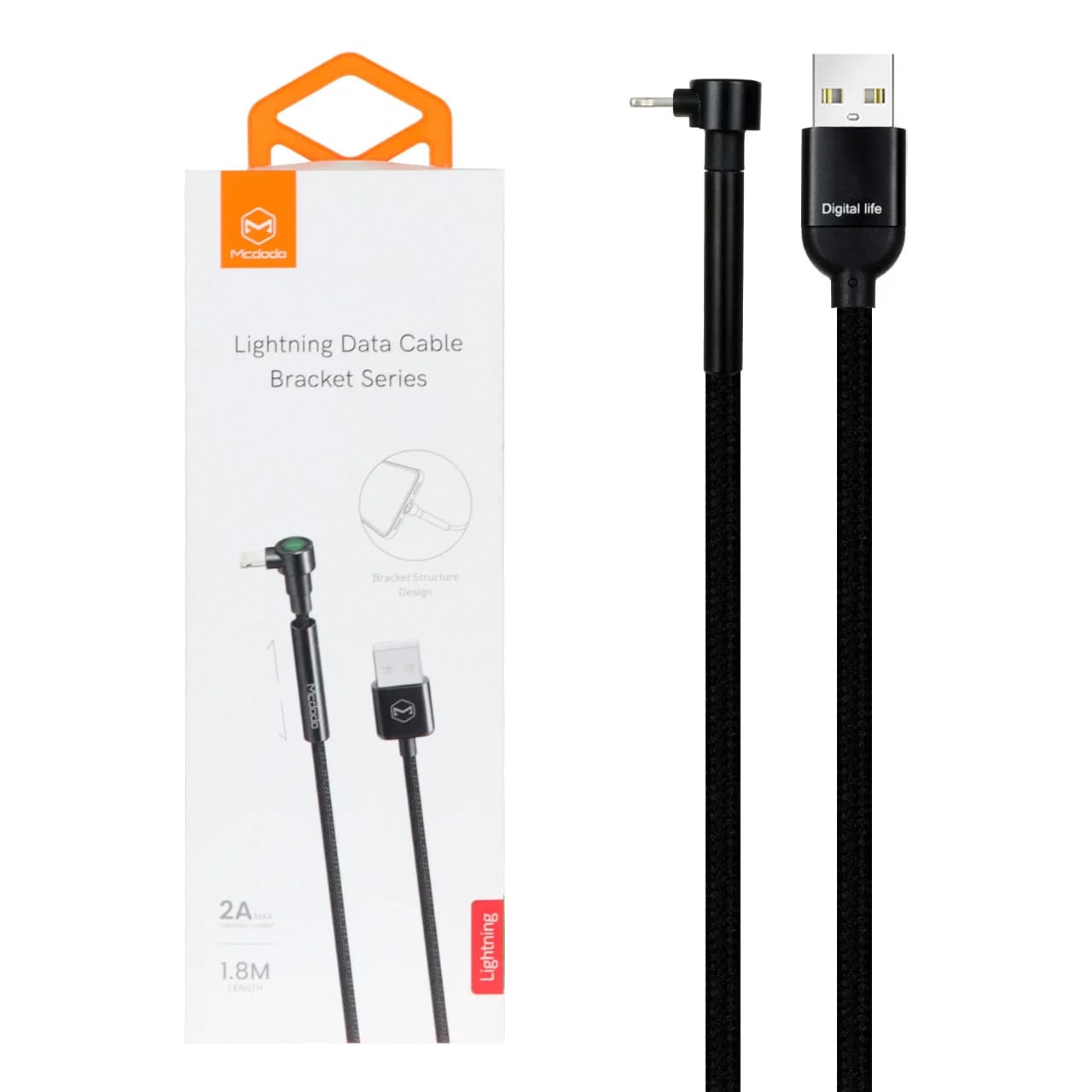 کابل شارژ 1.8 متری آیفون Mcdodo مدل CA-6670 – مشکی