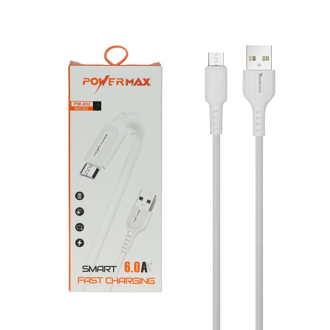 کابل شارژ فست اندروید Power Max مدل PM-002 – سفید