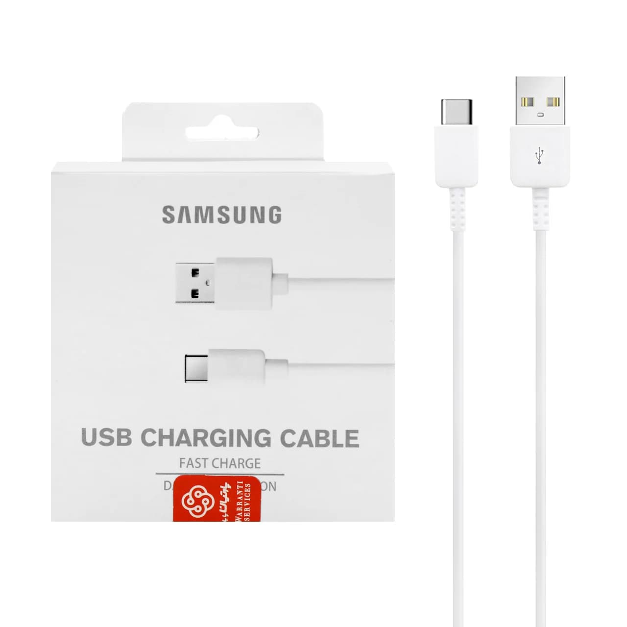 کابل شارژ فست Type-C مدل S10-Eu پک دار – سفید (گارانتی پارتیان پایا) درجه یک
