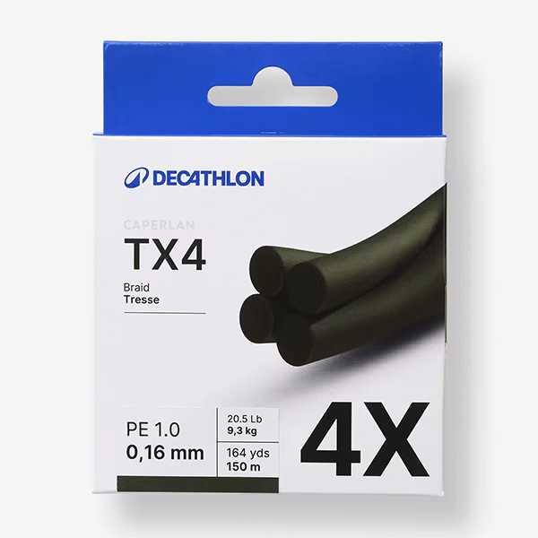 نخ ماهیگیری بافته شده کاپرلان مدل TX4 — تصویر ۲