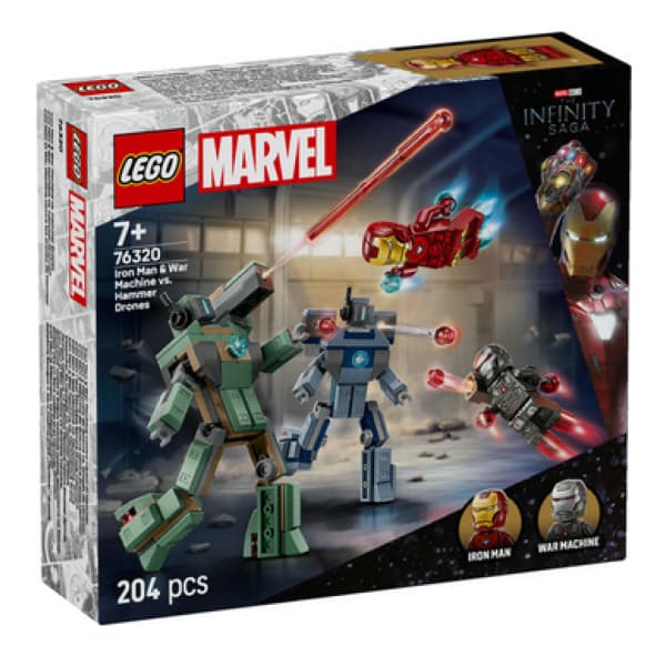 لگو سری مارول مدل Iron Man & War Machine vs. Hammer Drones کد 76320 — تصویر ۲