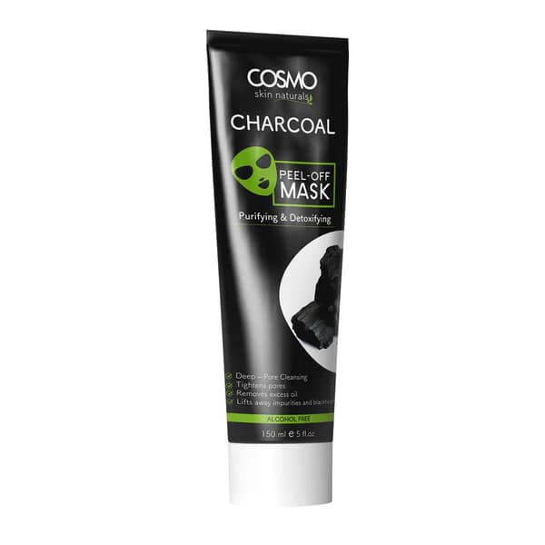 ماسک صورت لایه بردار زغال سنگ (تصفیه کننده و سم زدا) 150 میل کازمو – PEEL OFF MASK