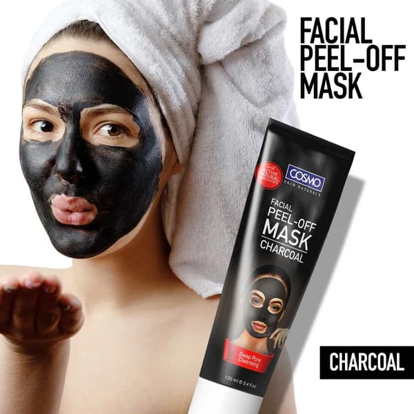 ماسک صورت لایه بردار زغال 100 میل کازمو – PEEL OFF MASK — تصویر ۲