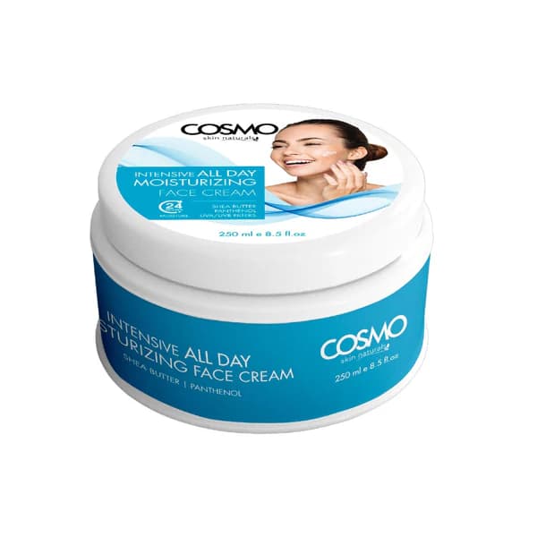 کرم صورت مرطوب کننده قوی 24 ساعته 250 میل کازمو -FACE CREAM