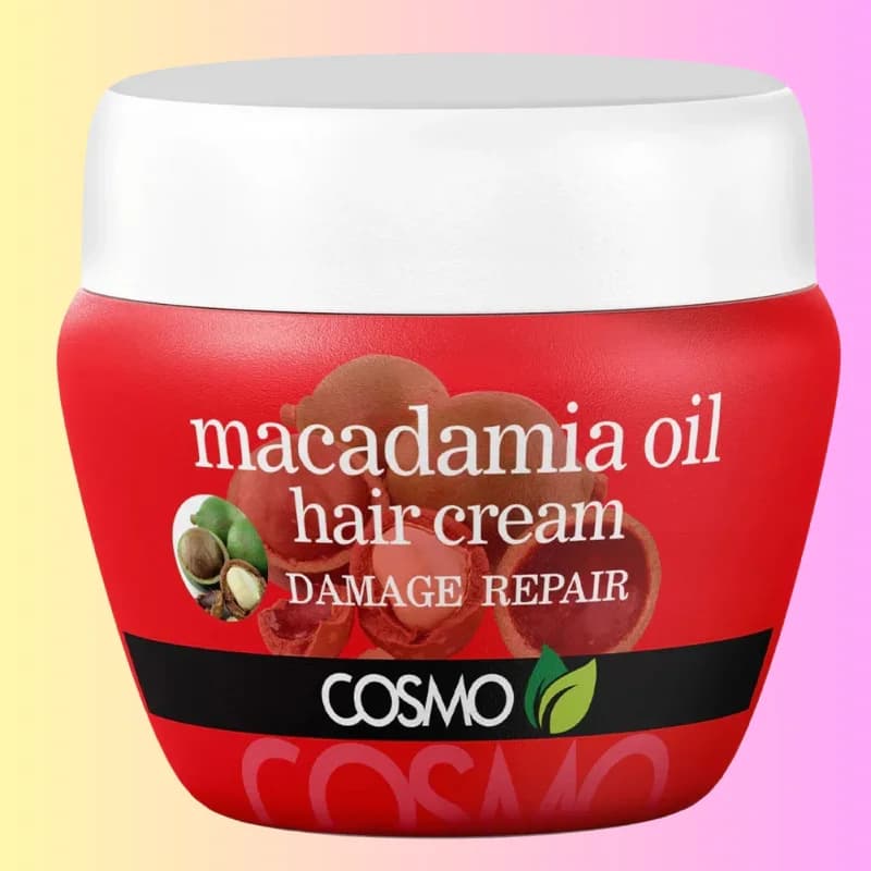 کرم مو روغن ماکادمیا (ترمیم کننده) 500 میل کازمو – HAIRE CREAM