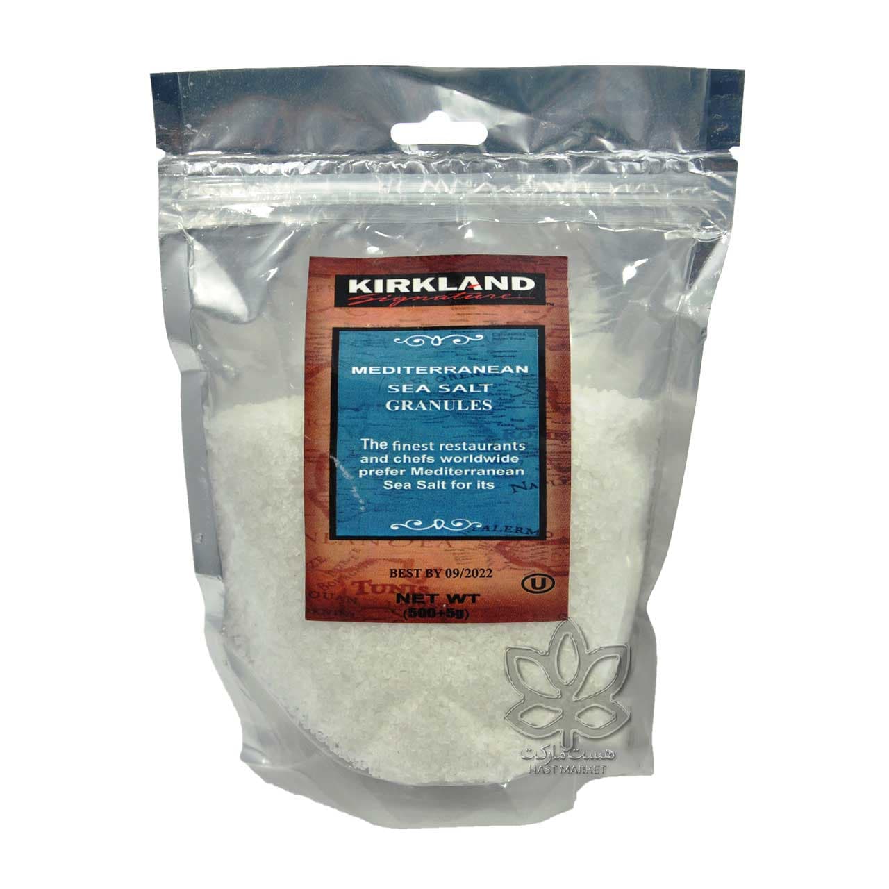 نمک دریا گرانول کیسه ای کرکلند ۵۰۰ گرم – kirkland