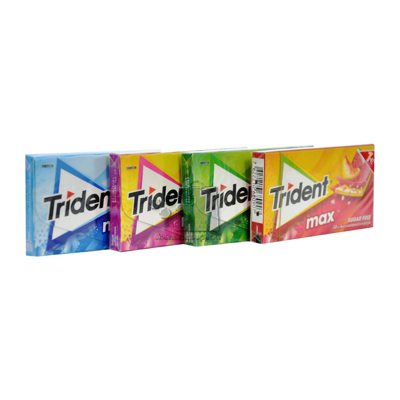 آدامس بدون قند هلو و هندوانه مکس تریدنت – trident — تصویر ۳