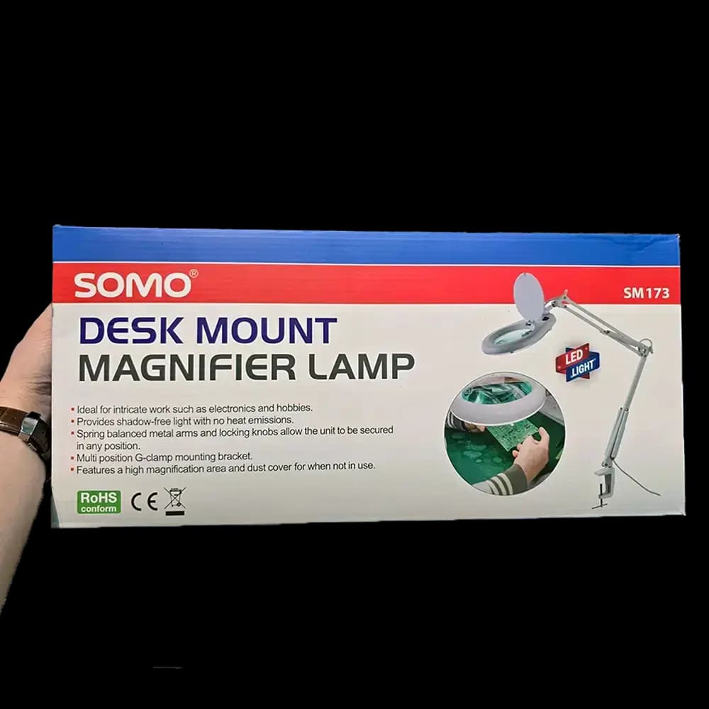 ذره بین گیره دار کنار میزی سومو مدل SOMO SM173 — تصویر ۸