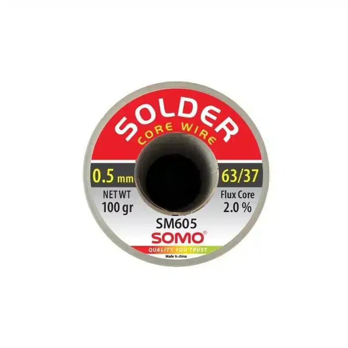 سیم لحیم قطر 0.5 میلی متر 100 گرم سومو مدل SOMO SM605