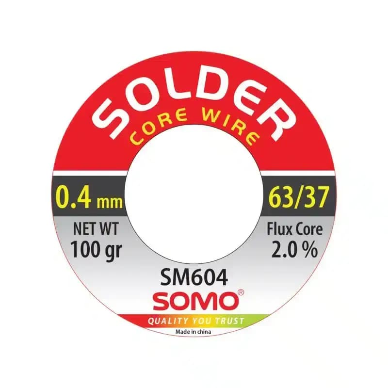 سیم لحیم قطر 0.4 میلی متر 100 گرم سومو مدل SOMO SM604 — تصویر ۲